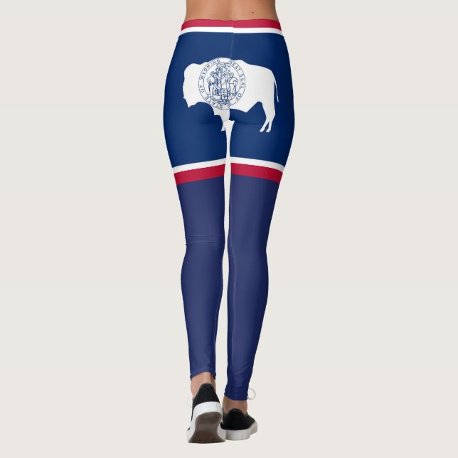 Wyoming-Flagge Leggings (Rückseite)