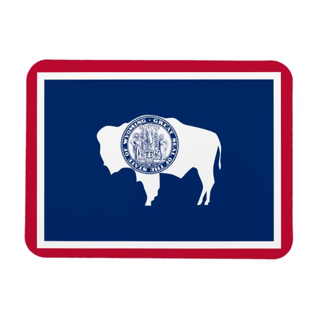 Wyoming-Flagge Magnet (Horizontal)