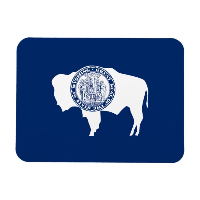 Wyoming-Flagge Magnet (Horizontal)