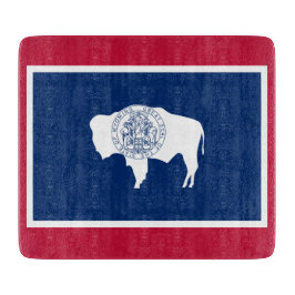 Wyoming-Flagge Schneidebrett