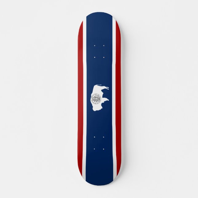 Wyoming-Flagge Skateboard (Vorne)