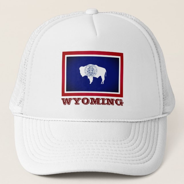 Wyoming-Flagge Truckerkappe (Vorderseite)