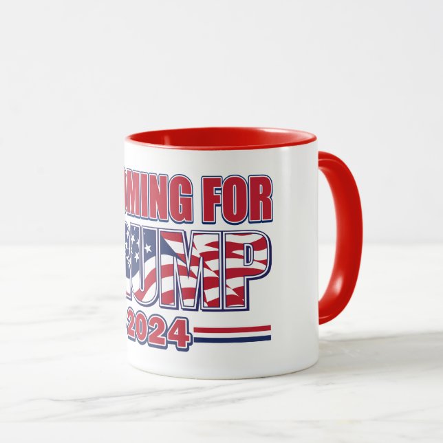 Wyoming für Trump Tasse (VorderseiteRechts)