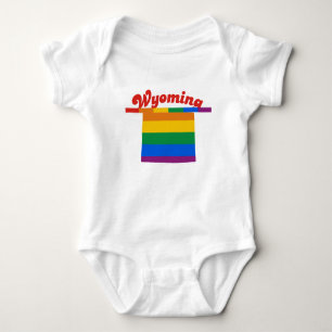 WYOMING-GAY PRIDE BABY STRAMPLER