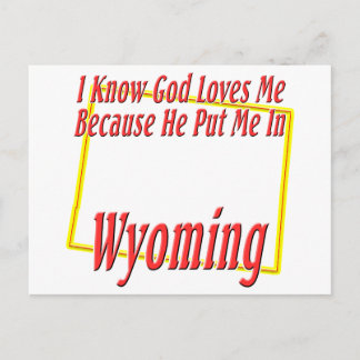 Wyoming - Gott Lieben Postkarte