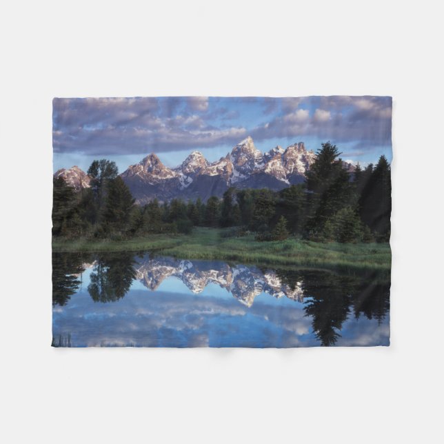 Wyoming, Grand Teton Nationalpark 4 Fleecedecke (Vorderseite (Horizontal))