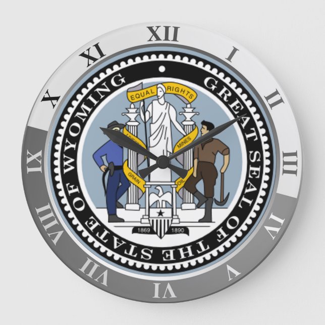 Wyoming Große Wanduhr (Vorderseite)