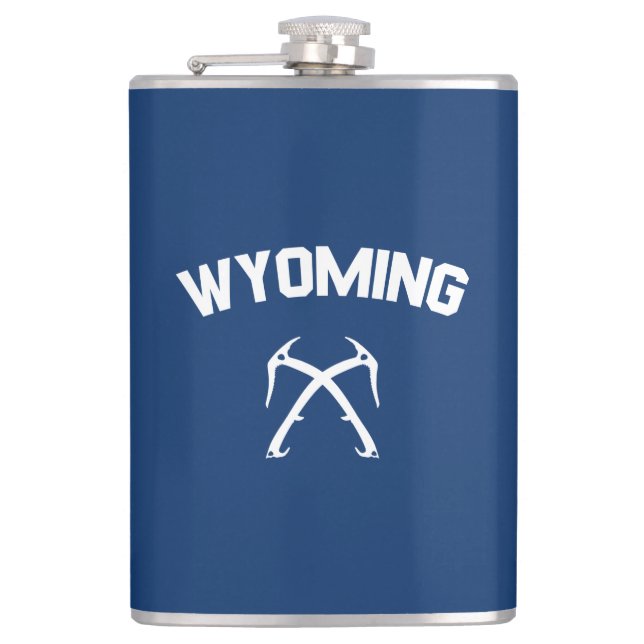 Wyoming Ice Climbing Flachmann (Vorderseite)