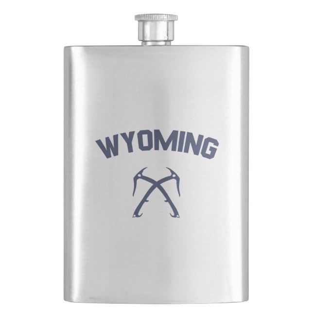 Wyoming Ice Climbing Flachmann (Vorderseite)