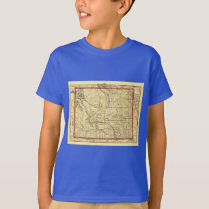 Wyoming-Karte 1895 T-Shirt