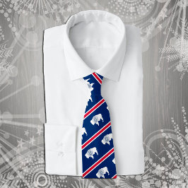 Wyoming Krawatte, Fashion USA, Wyoming Flag Busine Krawatte