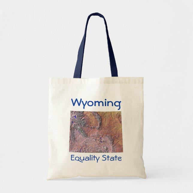 Wyoming Map Bag Tragetasche (Vorne)