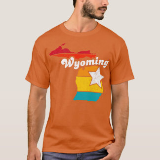 Wyoming Michigan Vintag Distressed Souvenir 2 T-Shirt