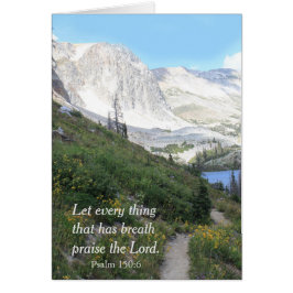 Wyoming Mountains Love Grußkarte