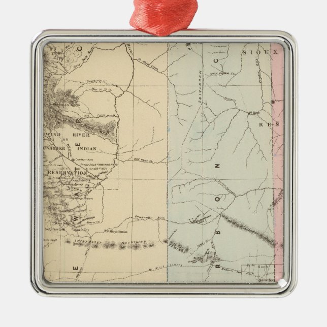 Wyoming Ornament Aus Metall (Vorne)