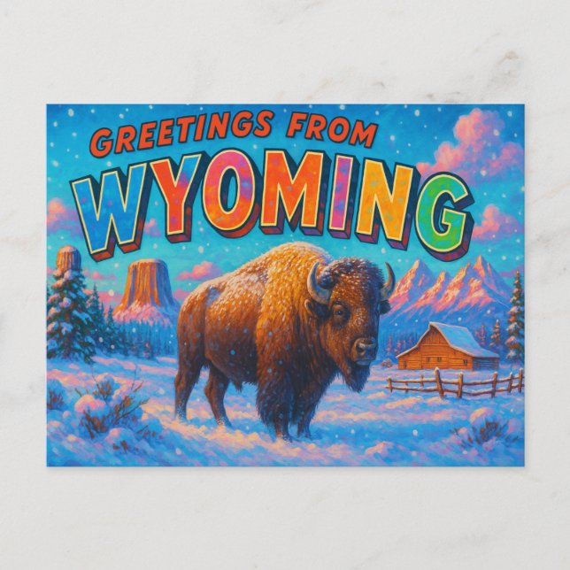WYOMING Postcard Postkarte (Vorderseite)