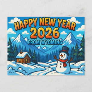WYOMING Postcard Postkarte