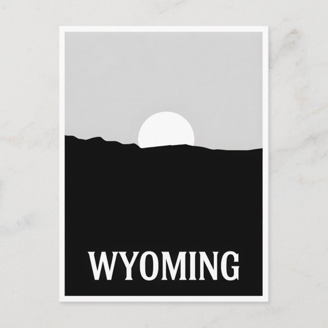 Wyoming Postcard Postkarte (Vorderseite)