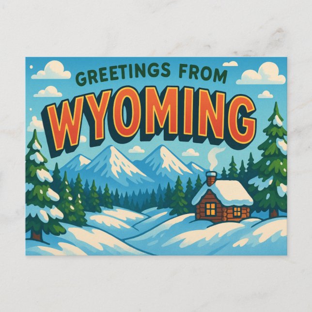 WYOMING Postkarte (Vorderseite)