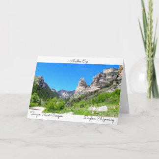 Wyoming-Postkarte Karte