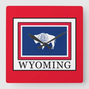 Wyoming Quadratische Wanduhr