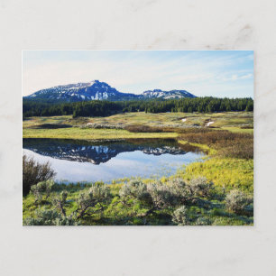 Wyoming, Rocky Mountains, Ein Berggipfel Postkarte