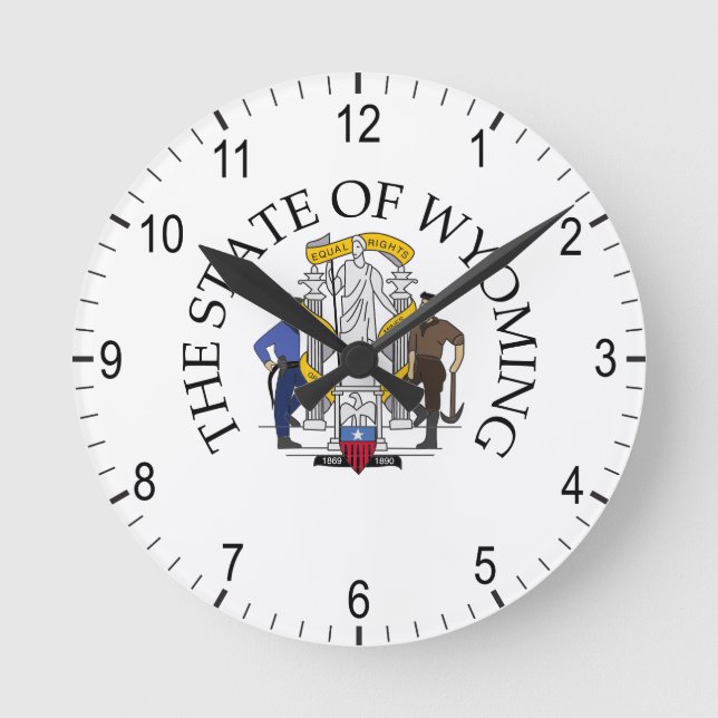 Wyoming Runde Wanduhr (Vorderseite)
