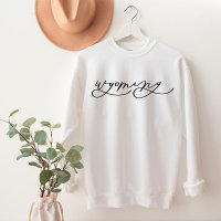 Wyoming Script State Femme Sweatshirt