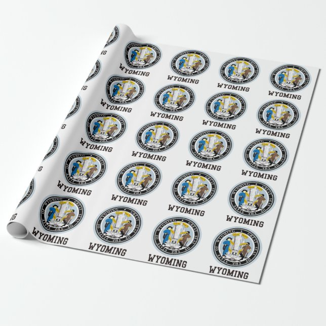 Wyoming Siegel Geschenkpapier (Ungerollt)