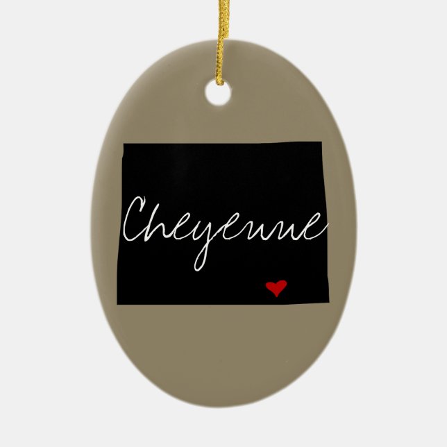 Wyoming-Stadt Keramikornament (Vorne)