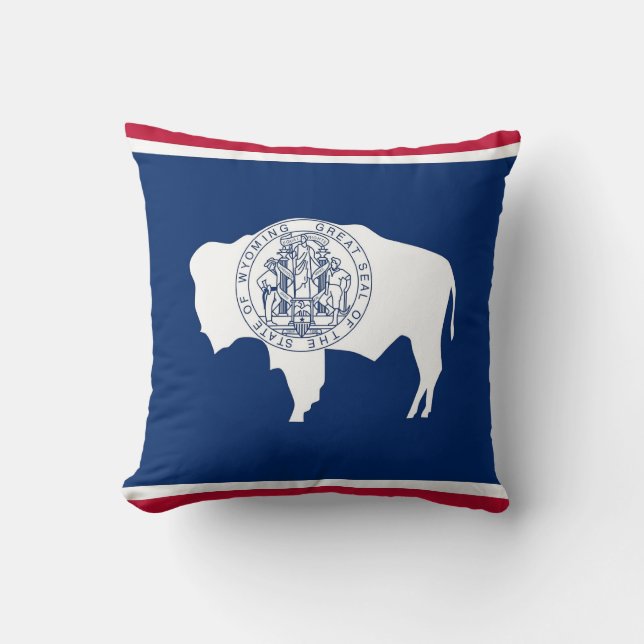 Wyoming State Flag American MoJo Pillow Kissen (Vorderseite)