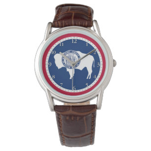 Wyoming State Flag Armbanduhr