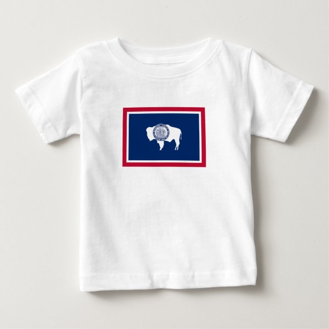 Wyoming State Flag Baby T-shirt (Vorderseite)