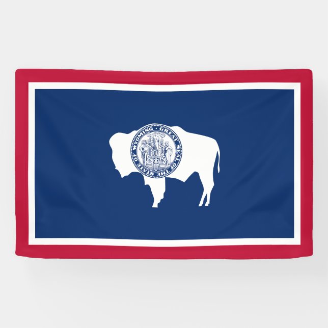 Wyoming State Flag Banner (Horizontal)