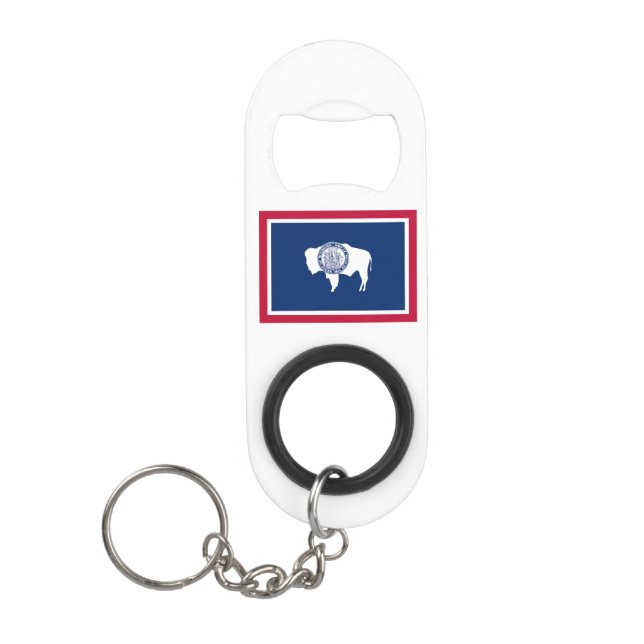 Wyoming State Flag Mini Flaschenöffner (Vorderseite)
