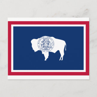 Wyoming State Flag Postkarte