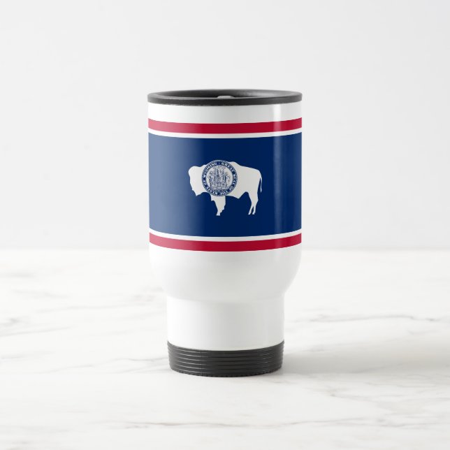 Wyoming State Flag Reisebecher (Mittel)
