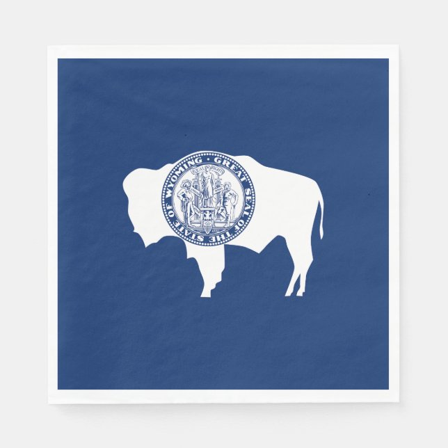 Wyoming State Flag Serviette (Vorderseite)