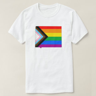 Wyoming State Stolz LGBTQ Fortschritt Stolz T-Shirt