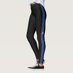 Wyoming Stripe-Flagge Leggings