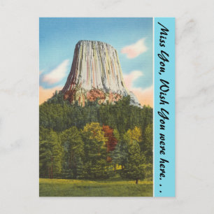 Wyoming, Teufelturm Postkarte
