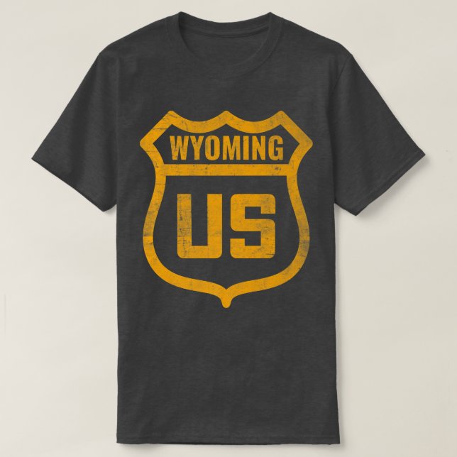 Wyoming - Unwetter auf der US-Autobahn T-Shirt (Design vorne)
