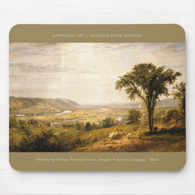 Wyoming Valley Pennsylvania American Art Malerei Mousepad (Vorne)