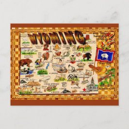 Wyoming Vintage-Karte Gruß Postkarte