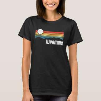 Wyoming Vintage Sunset 80s Retro Summer State USA T-Shirt