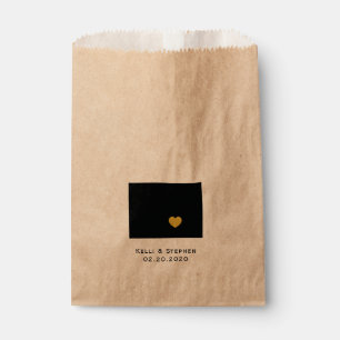 Wyoming Wedding Favor Treat Sacks, Sacs Cadeaux