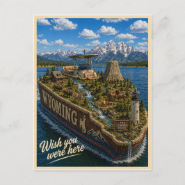 Wyoming | Wish You Were Here | State-Serie Postkarte