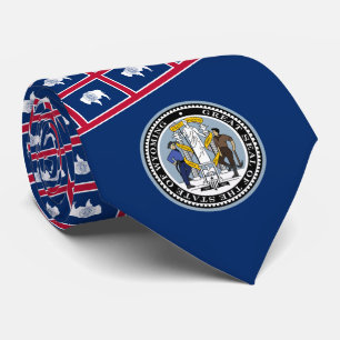 Wyomingite Flag & Siegel, Flag of Wyoming Krawatte