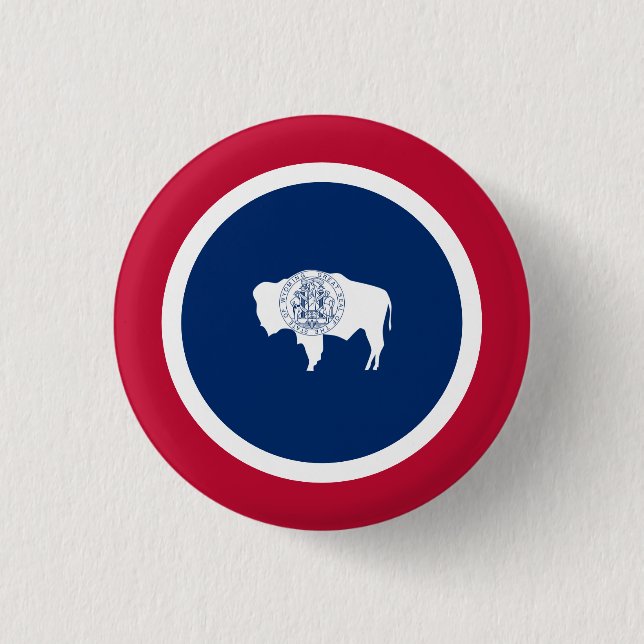 Wyomingite-Flagge, Flagge des Wyoming Button (Vorderseite)