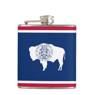 Wyomoming Flag & Reise Wyoming USA Staaten/Sportfa Flachmann